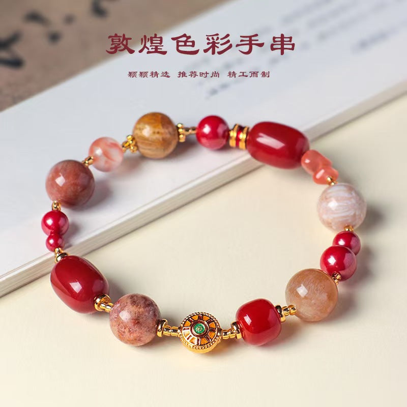 ZORZU Studio Handmade Dunhuang Beaded Bracelet, New Chinese style Jewelry