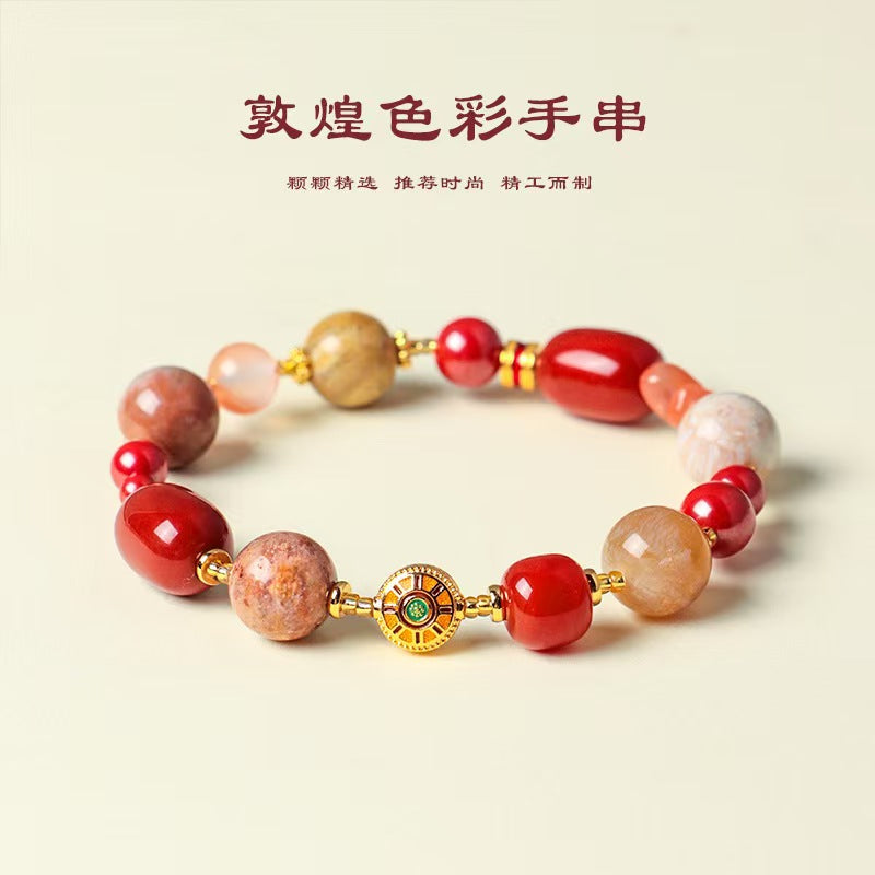 ZORZU Studio Handmade Dunhuang Beaded Bracelet, New Chinese style Jewelry